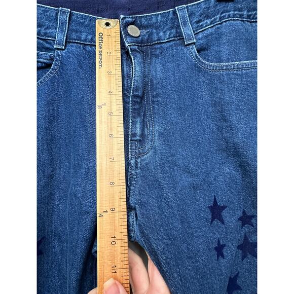 Stella McCartney Star Appliqué Jeans Blue Women’s US 28 Straight - Picture 15 of 16